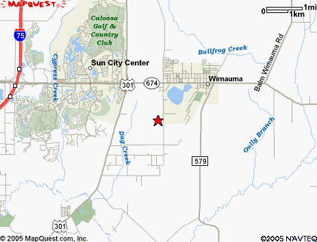 Map of the area our 33598 locksmiths service