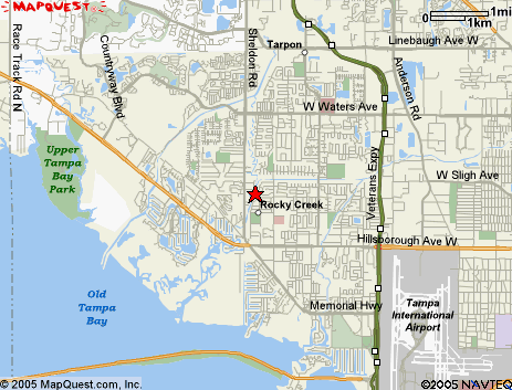 Map of the area our 33615 locksmiths service