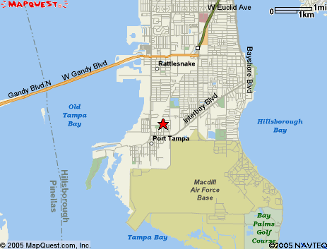 Map of the area our 33616 locksmiths service