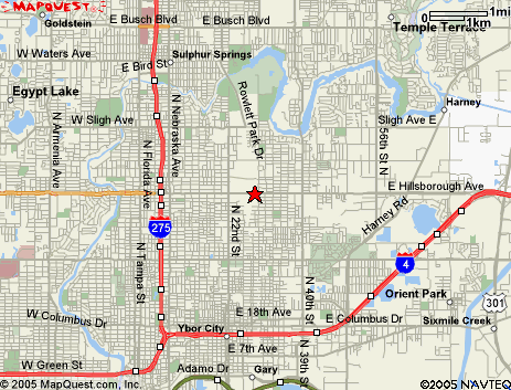 Map of the area our 33680 locksmiths service