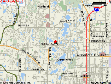 Map of the area our 33694 locksmiths service