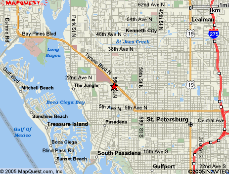 Map of the area our 33747 locksmiths service