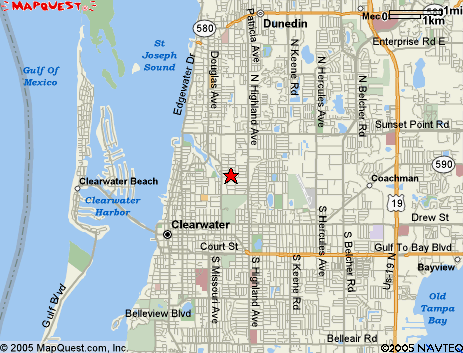 Map of the area our 33758 locksmiths service