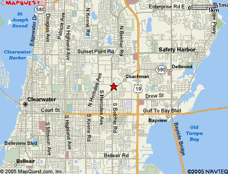 Map of the area our 33765 locksmiths service