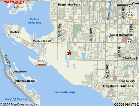 Map of the area our 34210 locksmiths service