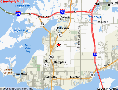 Map of the area our 34221 locksmiths service