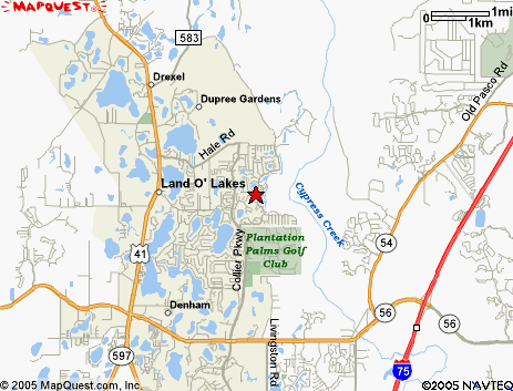 Map of the area our 34639 locksmiths service