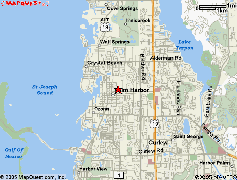 Map of the area our 34683 locksmiths service