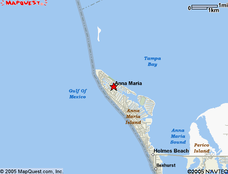 Map of the area our Anna Maria locksmiths in Florida service